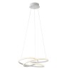 Suspension Smarter Sintra, metal, matt white, LED, 40W, 2726 lumens, warm white 3000K, L.52 cm