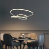Suspension Smarter Sintra, metal, matt white, LED, 57W, 3705 lumens, warm white 3000K, L.62 cm
