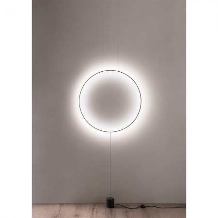 Pendant lamp Redo Slick, metal, matt black, LED, 28W, 1735 lumens, warm white 3000K, H.281 cm