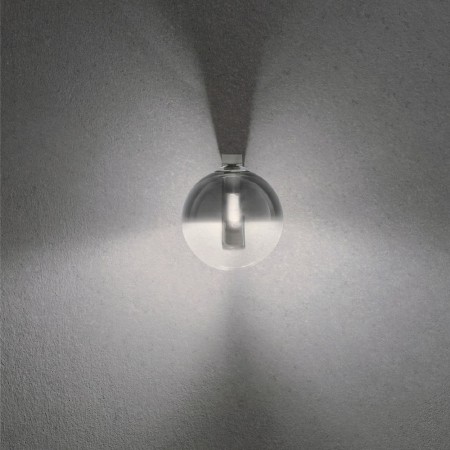 Wall lamp Redo Berry, metal, chrome, glass, 1XG9, H.17 cm
