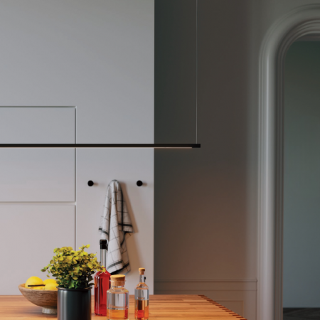 Pendant light Redo Acrobat, matte black, LED, 34W, 1710 lumens, warm white 3000K