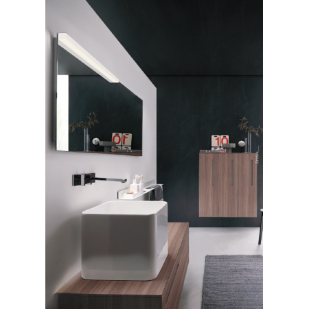 Wall lamp Redo Ermes, metal, chrome,  LED, 24W, 1704 lumens, warm white 3000K, L.120 cm, IP44