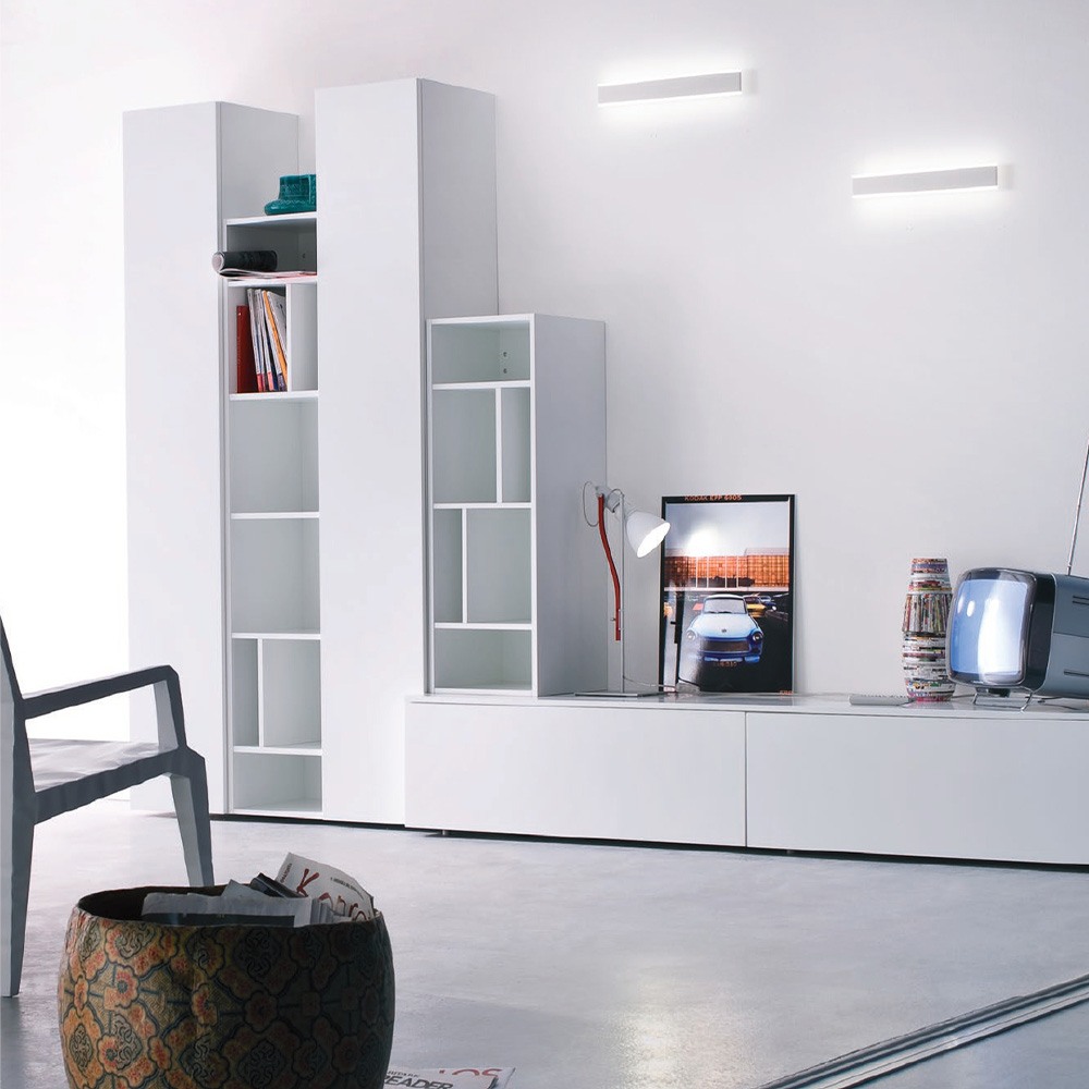 Wall lamp Redo Rail, metal, sand white, LED, 24W, 1824 lumens, warm white 3000K. L.50 cm