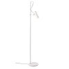 Floor lamp Redo Pivot, metal, matt white, 1XGU10, H.154 cm
