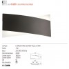 Wall lamp Redo Xavier, metal, sand white/sand black, LED, 17W, 1039 lumens, warm white 3000K, L.25 cm