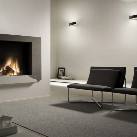 Wall lamp Redo Xavier, metal, sand gold/sand black, LED, 17W, 1020 lumens, warm white 3000K, L.25 cm