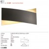 Wall lamp Redo Xavier, metal, sand gold/sand black, LED, 17W, 1020 lumens, warm white 3000K, L.25 cm