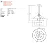 Pendant lamp Redo Orbit, metal, bronze, LED, 186W, 14801 lumens, neutral white 4000K