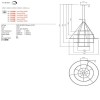 Pendant lamp Redo Orbit, metal, bronze, LED, 286W, 22076 lumens, neutral white 4000K