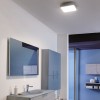 Ceiling lamp Redo Screen IP, metal, sand white, LED, 14W, 875 lumens, warm white 3000K, 23X23 cm, IP44
