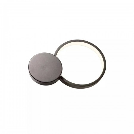 Wall lamp Redo Cronos, metal, sand black, dimmable, LED, 29W, 1372 lumens, warm white 3000K, H.39 cm 