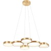 Suspension Redo Cronos, metal, bronze, dimmable, LED, 65W, 4137 lumens, warm white 3000K, L.103 cm