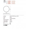 Ceiling lamp Redo Yomo, metal, sand white, dimmable, LED, 53,6W, 3269 lumens, warm white 3000K, D.47 cm