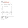 Pendant lamp Redo Talis, metal, glass, bronze, 5XE14, L.115 cm