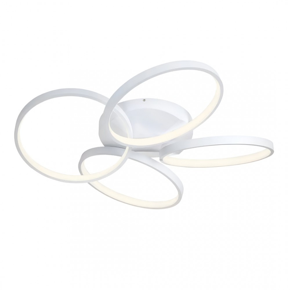 Ceiling lamp Redo Espiral, metal, sand white, dimmable, LED, 72W, 4380 lumens, warm white 3000K. D.80 cm
