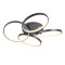 Ceiling lamp Redo Espiral, metal, sand black, dimmable, LED, 72W, 4380 lumens, warm white 3000K. D.80 cm