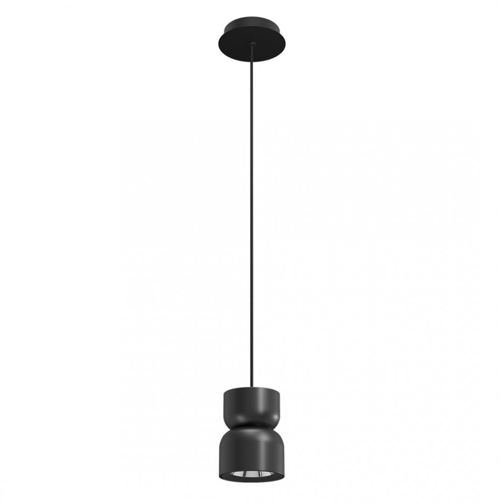 Suspension Redo Yona, metal, sand black, LED, 5W+5,5W, 400 lumens, warm white 3000K, D.12 cm