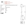 Pendant lamp Redo Aoba, metal, anodised brass gold, LED, 8W, 518 lumens, warm white 3000K, D.10 cm