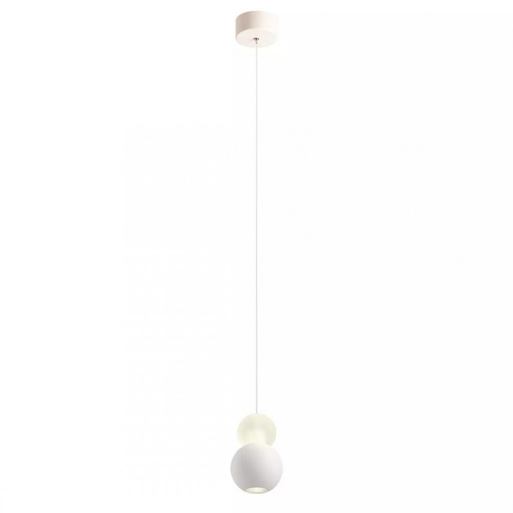 Pendant lamp Redo Aoba, metal, sand white, LED, 8W, 518 lumens, warm white 3000K, D.10 cm
