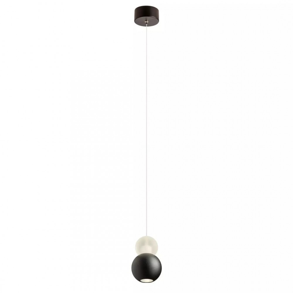 Pendant lamp Redo Aoba, metal, sand black, LED, 8W, 518 lumens, warm white 3000K, D.10 cm