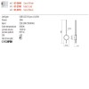 Wall lamp Redo Diaz, metal, sand black, LED, 18W, 857 lumens, warm white 3000K, H.60 cm