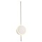 Wall lamp Redo Diaz, metal, sand white, LED, 18W, 857 lumens, warm white 3000K, H.60 cm