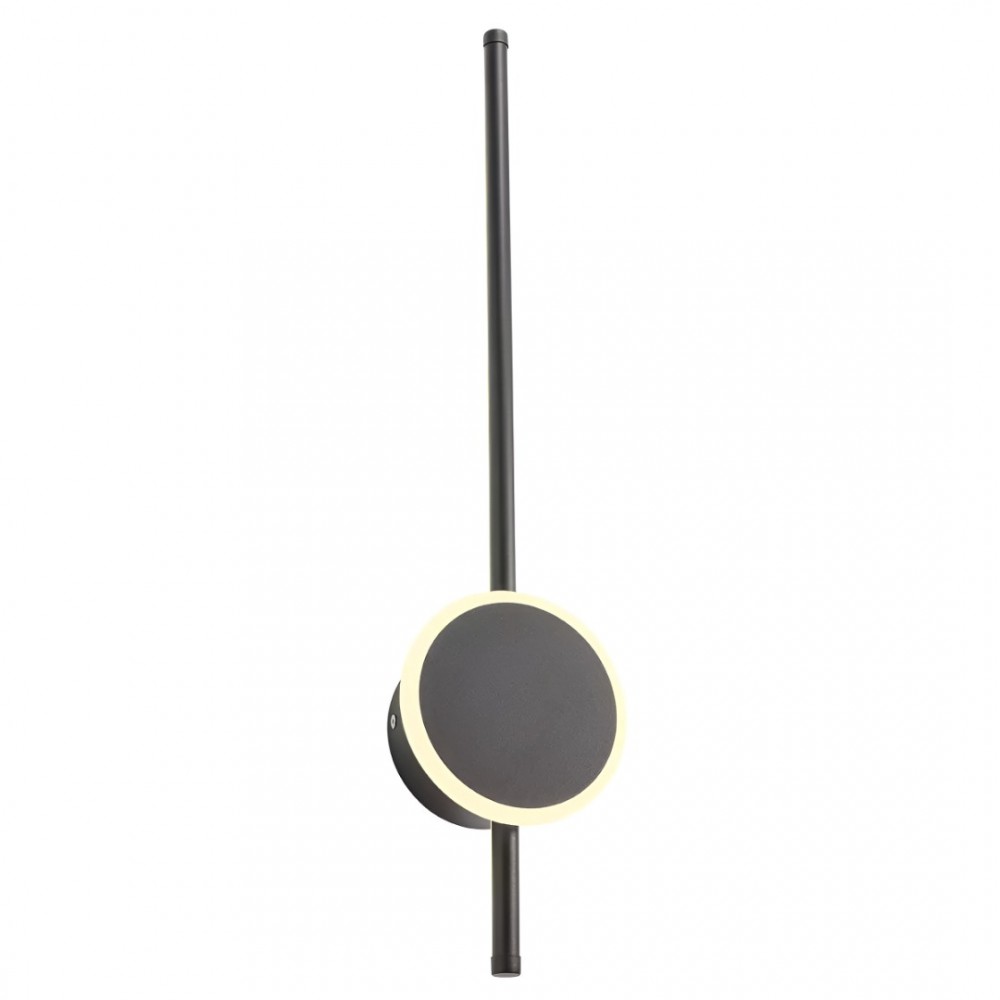 Wall lamp Redo Diaz, metal, sand black, LED, 18W, 857 lumens, warm white 3000K, H.60 cm