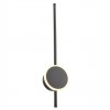 Wall lamp Redo Diaz, metal, sand black, LED, 18W, 857 lumens, warm white 3000K, H.60 cm