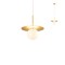 Suspension Redo Plato, metal, glass, gold, 1XG9, D.20 cm