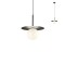 Suspension Redo Plato, metal, glass, sand black, 1XG9, D.20 cm
