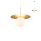 Suspension Redo Plato, metal, glass, gold, 1XE27, D.40 cm