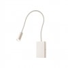 Wall lamp Redo Wallie, metal, matt white, LED, 3W, 135 lumens, warm white 3000K, L.50 cm