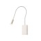 Wall lamp Redo Wallie, metal, matt white, LED, 3W, 135 lumens, warm white 3000K, L.50 cm