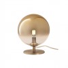 Table lamp Redo Roy, metal, glass, gradient coffee, 1XG9, H.21 cm