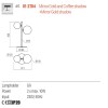 Table lamp Redo Roy, metal, glass, gradient gold/gradient coffee, 2XG9, H.45 cm