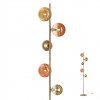 Floor lamp Redo Roy, metal, glass, gradient gold/gradient coffee, 5XG9, H.171 cm