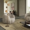 Floor lamp Redo Roy, metal, glass, gradient gold/gradient coffee, 5XG9, H.171 cm