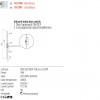 Wall lamp Redo Stick, metal, sand black, dimmable, LED, 24W, 1172 lumens, warm white 3000K, H.115 cm