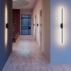 Wall lamp Redo Stick, metal, sand black, dimmable, LED, 24W, 1172 lumens, warm white 3000K, H.115 cm
