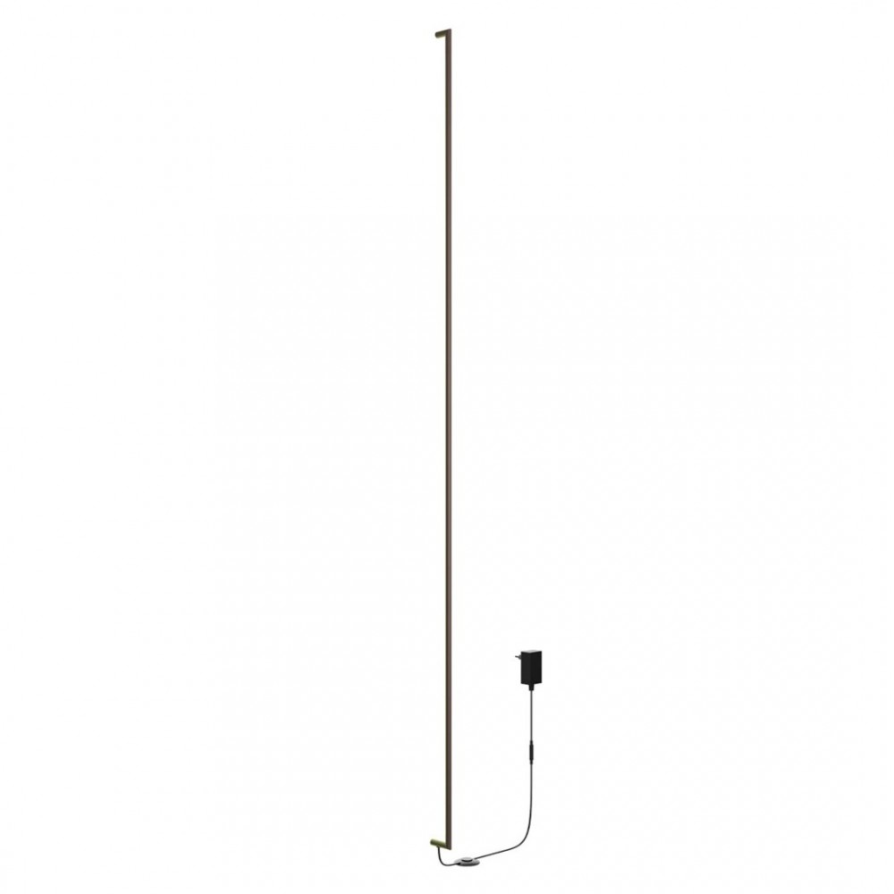 Wall lamp Redo Stick, metal, matt brass, dimmable, LED, 36W, 1754 lumens, warm white 3000K, H.161 cm