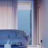 Wall lamp Redo Stick, metal, sand black, dimmable, LED, 36W, 1754 lumens, warm white 3000K, H.161 cm