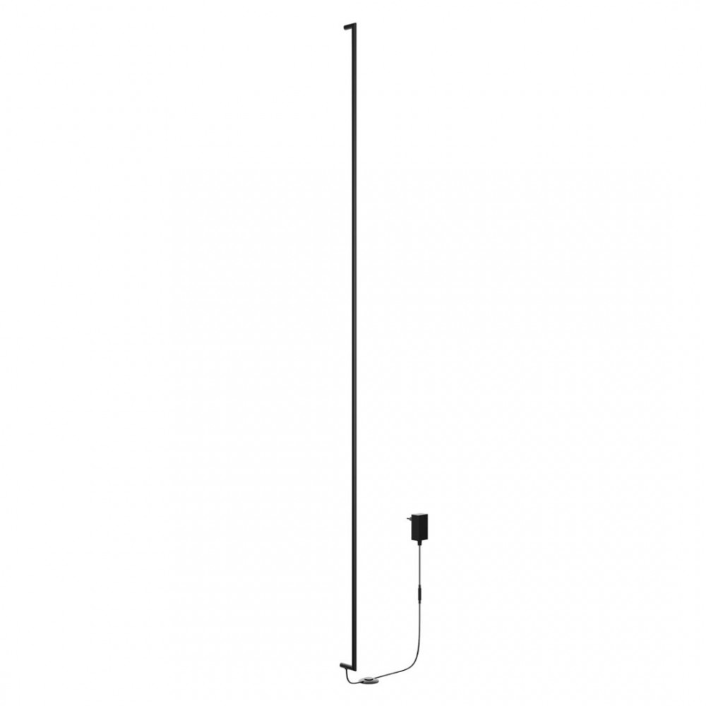 Wall lamp Redo Stick, metal, sand black, dimmable, LED, 36W, 1754 lumens, warm white 3000K, H.161 cm