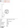 Wall lamp Redo Stick, metal, sand black, dimmable, LED, 48W, 2357 lumens, warm white 3000K, H.211 cm