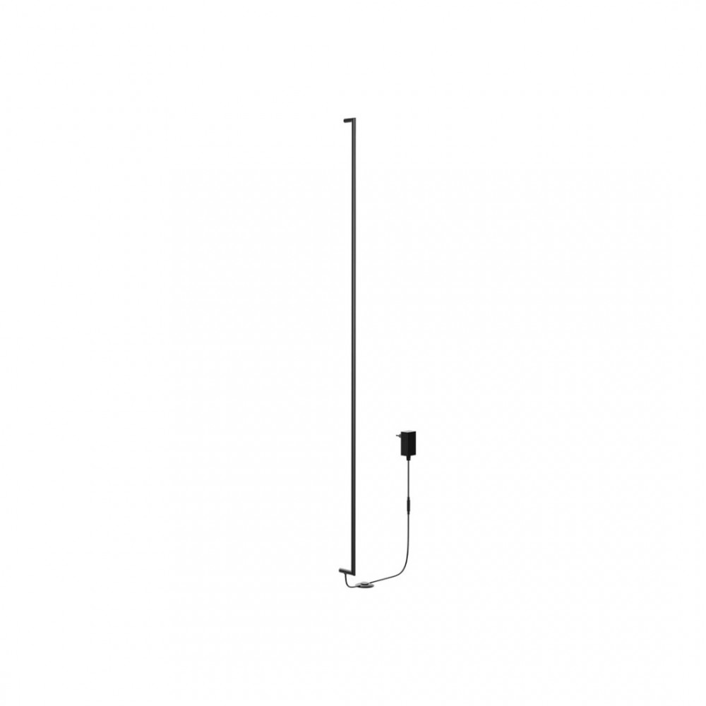 Wall lamp Redo Stick, metal, sand black, dimmable, LED, 48W, 2357 lumens, warm white 3000K, H.211 cm