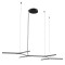 Suspension Redo Stick, metal, sand black, dimmable, LED, 65W, 4253 lumens, warm white 3000K, L.139 cm