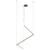 Suspension Redo Stick, metal, matt brass, dimmable, LED, 36W, 2641 lumens, warm white 3000K, L.257 cm