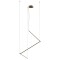 Suspension Redo Stick, metal, matt brass, dimmable, LED, 36W, 2641 lumens, warm white 3000K, L.257 cm