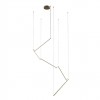Suspension Redo Stick, metal, matt brass, dimmable, LED, 48W, 3252 lumens, warm white 3000K, L.429 cm