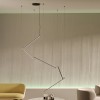 Suspension Redo Stick, metal, sand black, dimmable, LED, 48W, 3252 lumens, warm white 3000K, L.429 cm