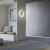 Ceiling lamp Redo Febe, metal, matt gold, dimmable, LED, 37W, 2405 lumens, warm white 3000K, D.60 cm